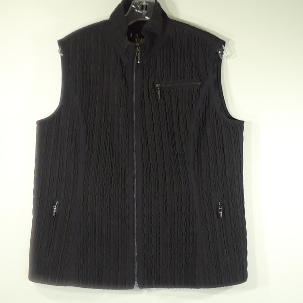 Aeros quilted black vest L